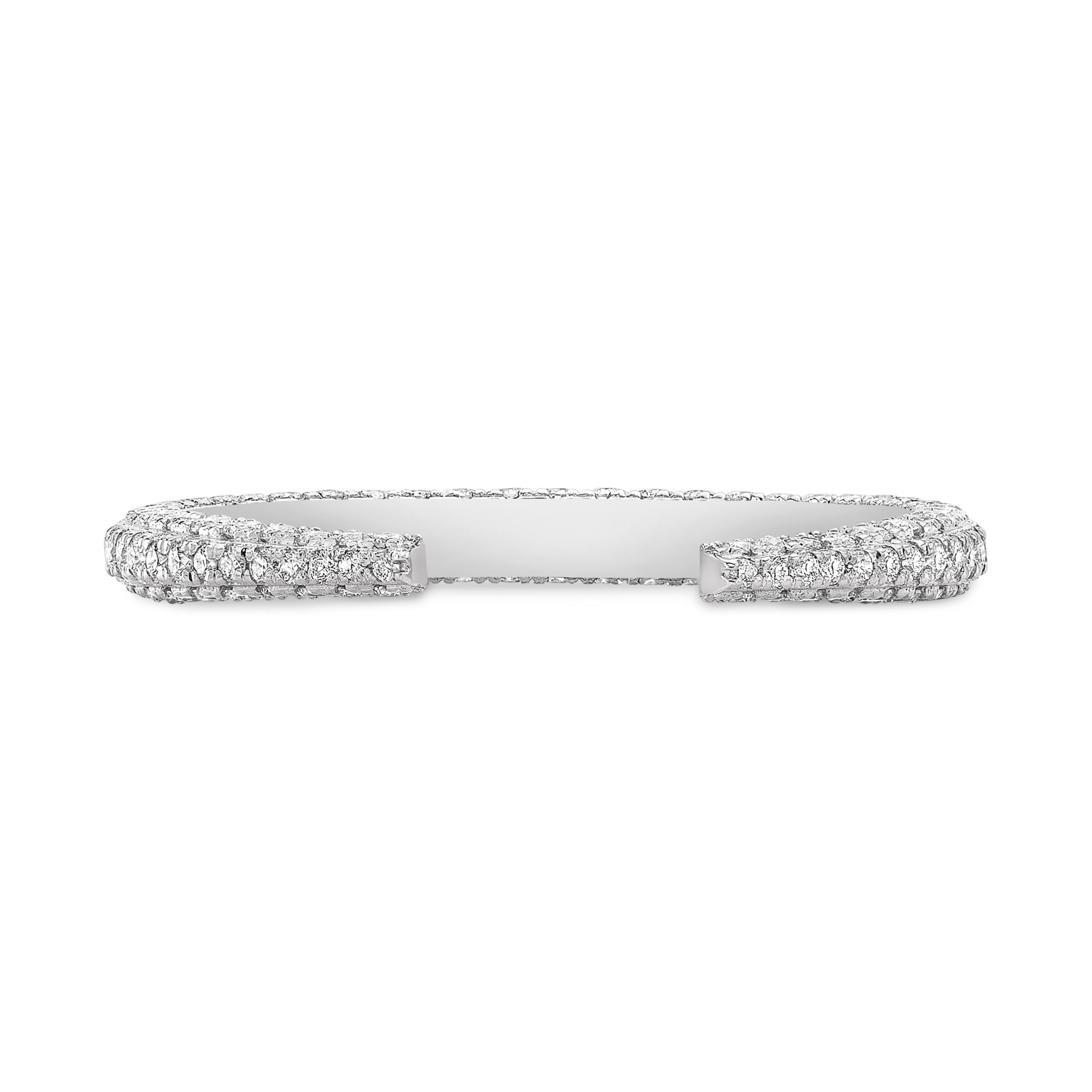 Amelia 3-Sided Pave Claw Band
