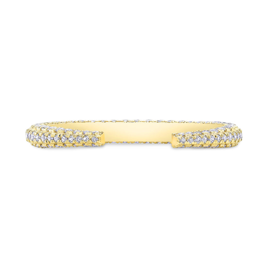 Amelia 3-Sided Pave Claw Band